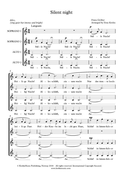 Stille-Nacht-SSAA-front Stille Nacht